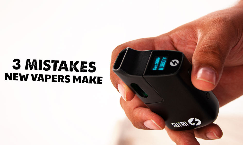 3 Mistakes New Vapers Make with Sutra Mini in Man's hand
