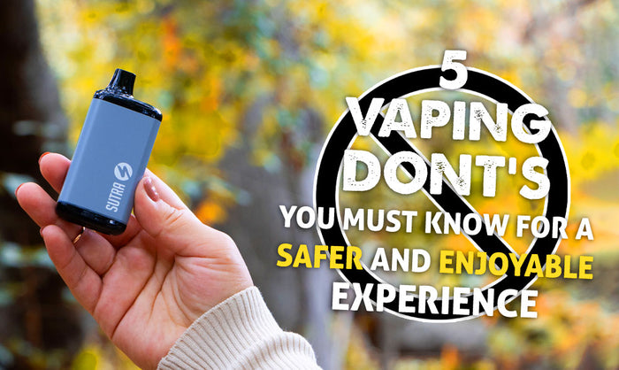 5 Cosas que NO Debes Hacer al Vapear para una Experiencia Más Segura y Placentera